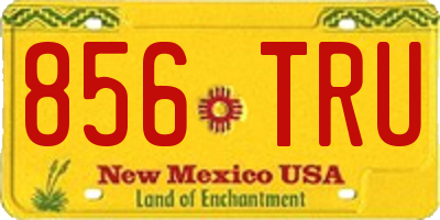 NM license plate 856TRU