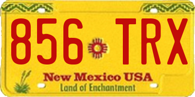 NM license plate 856TRX