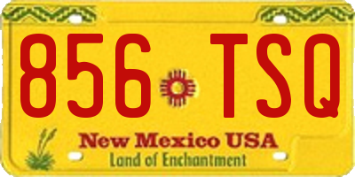 NM license plate 856TSQ