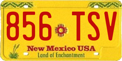 NM license plate 856TSV