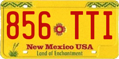 NM license plate 856TTI