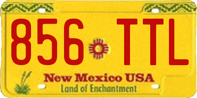 NM license plate 856TTL