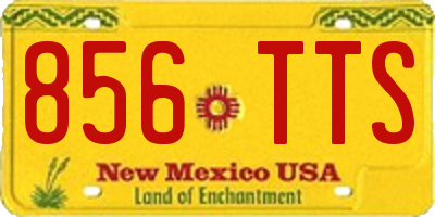 NM license plate 856TTS