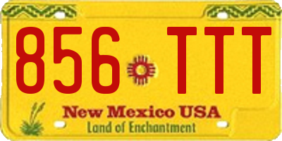 NM license plate 856TTT