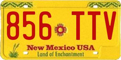 NM license plate 856TTV