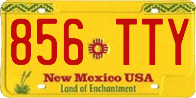NM license plate 856TTY
