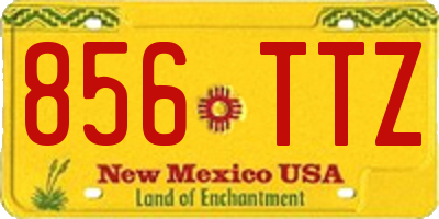 NM license plate 856TTZ