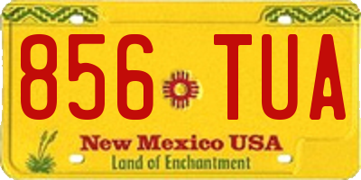 NM license plate 856TUA