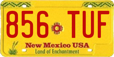 NM license plate 856TUF