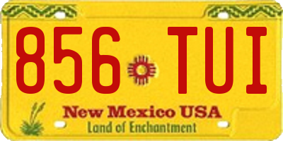 NM license plate 856TUI