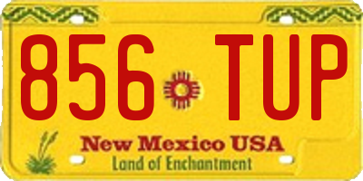 NM license plate 856TUP