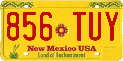 NM license plate 856TUY
