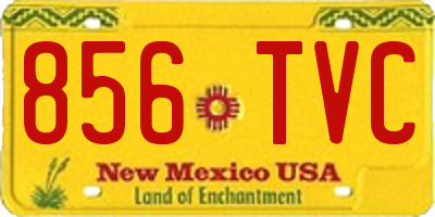 NM license plate 856TVC