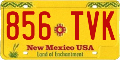 NM license plate 856TVK