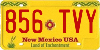 NM license plate 856TVY