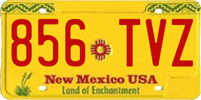 NM license plate 856TVZ