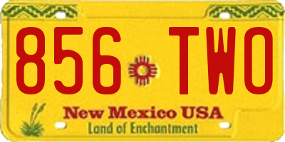 NM license plate 856TWO