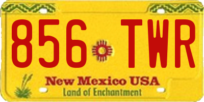 NM license plate 856TWR