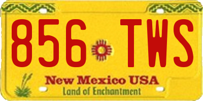 NM license plate 856TWS