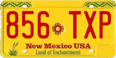 NM license plate 856TXP