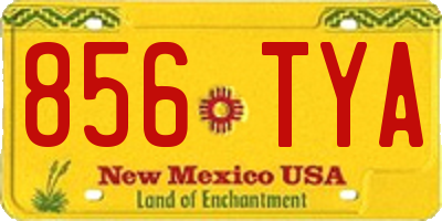 NM license plate 856TYA