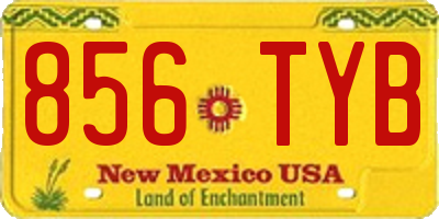 NM license plate 856TYB