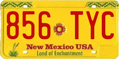 NM license plate 856TYC