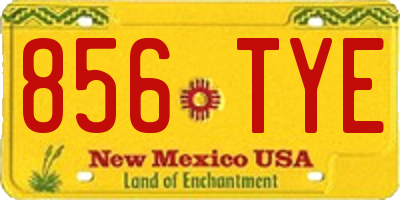 NM license plate 856TYE