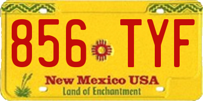 NM license plate 856TYF