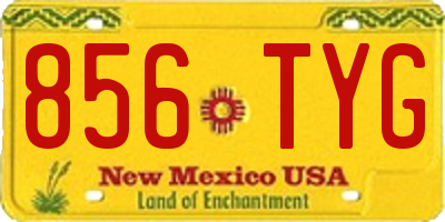 NM license plate 856TYG