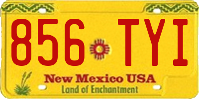 NM license plate 856TYI