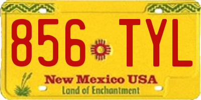 NM license plate 856TYL