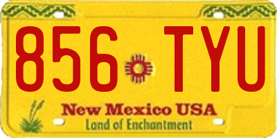 NM license plate 856TYU