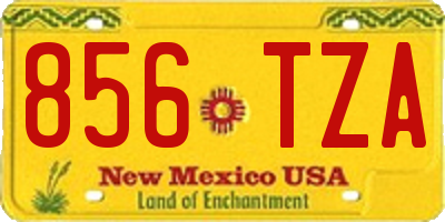 NM license plate 856TZA