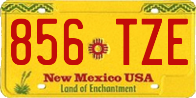 NM license plate 856TZE