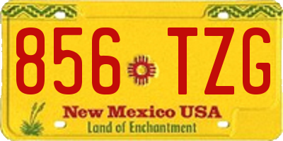NM license plate 856TZG