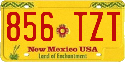 NM license plate 856TZT