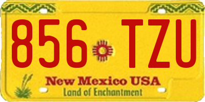 NM license plate 856TZU