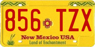 NM license plate 856TZX