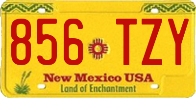 NM license plate 856TZY