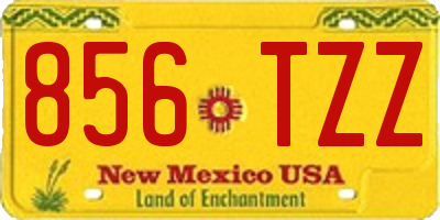 NM license plate 856TZZ