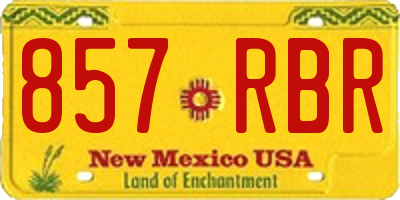 NM license plate 857RBR