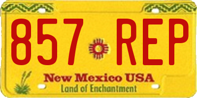 NM license plate 857REP