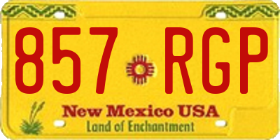 NM license plate 857RGP