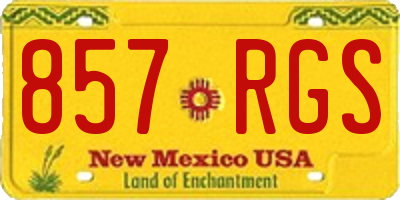 NM license plate 857RGS