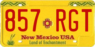 NM license plate 857RGT