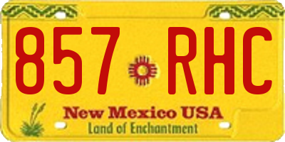 NM license plate 857RHC