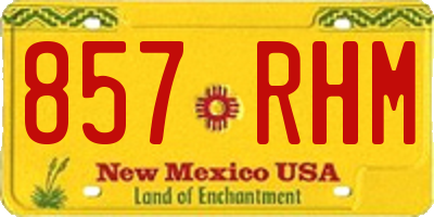 NM license plate 857RHM