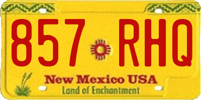 NM license plate 857RHQ