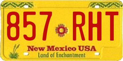NM license plate 857RHT
